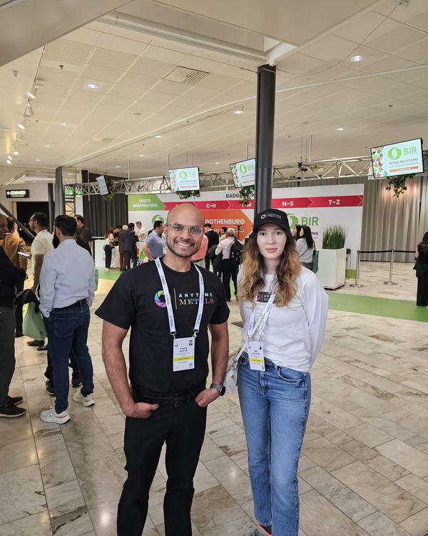 Anytime Metals team at BIR 2026, Gothenburg, Sweden